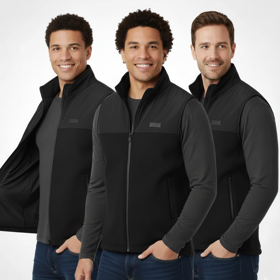 Veste chauffante sans manches unisexe