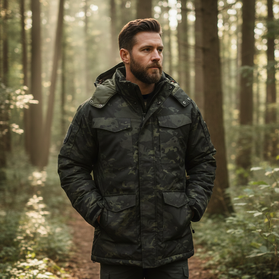 Veste Chauffante Camouflage Homme