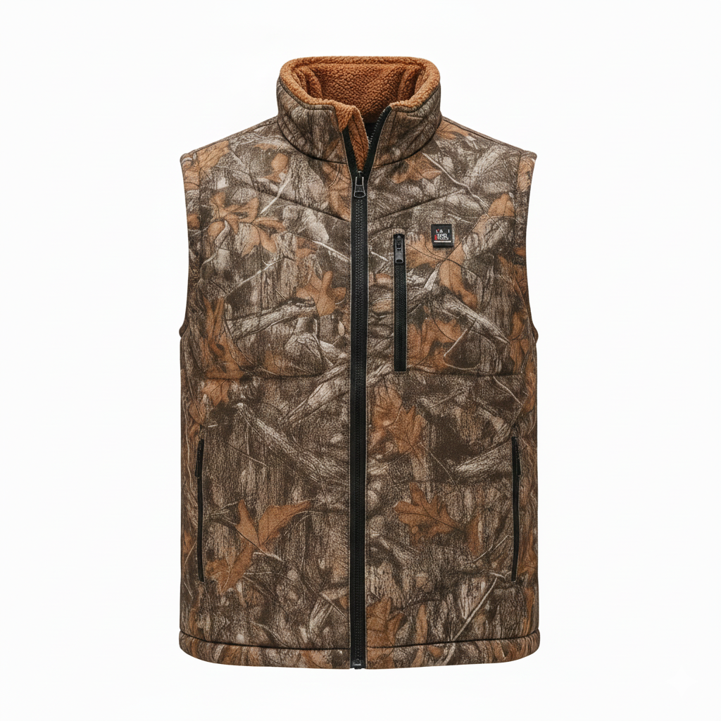 Veste Chauffante sans manches Homme Chasse et camouflage